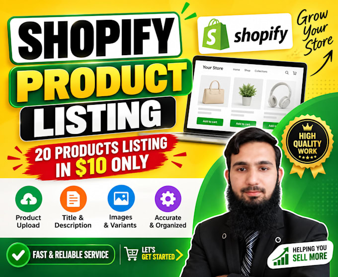 do shopify product listing shopify product lister upload