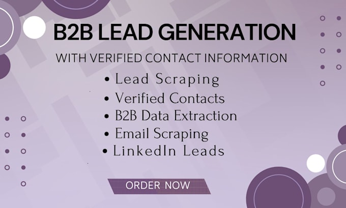 provide b2b lead generation with verified contacts