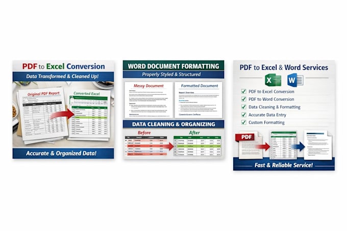 to deliver exactly what you need, please tell me the required format excel word