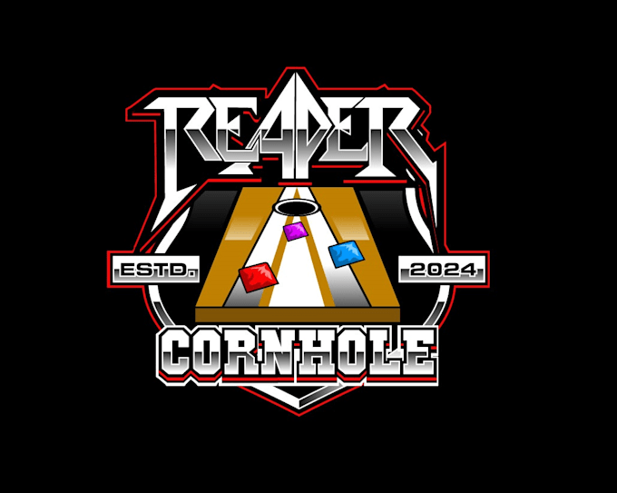 create awesome and gorgeous cornhole logo design