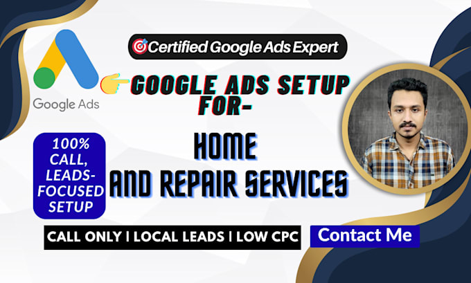 setup google ads for home and repair services