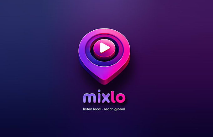 design streaming local music app logo