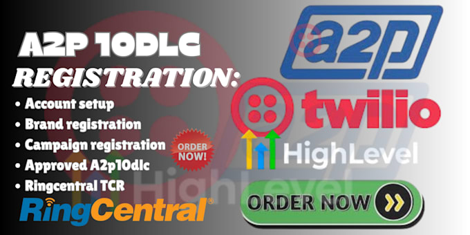 a2p 10dlc registration for twilio, gohighlevel, ringcentral