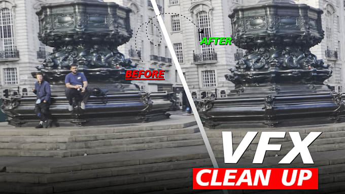 professionally do vfx cleanup, remove object from video