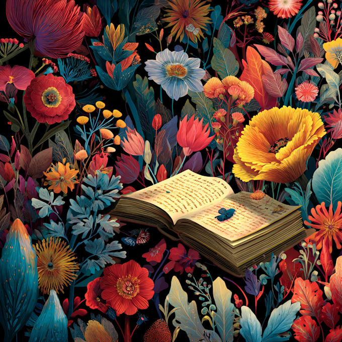 create colourful book illustrations and book covers