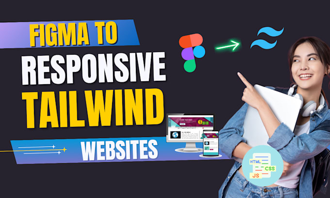 convert figma design to pixel perfect responsive tailwind CSS website