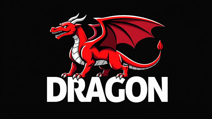 design outstanding angry dragon logo with express delivery