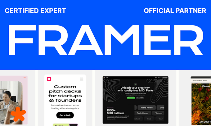 design and develop responsive framer website, figma to framer