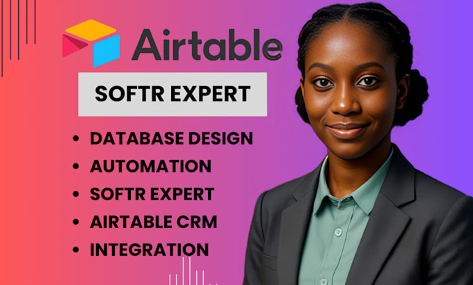 setup airtable database, airtable crm, airtable automation, softr webapp expert