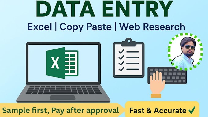 do accurate data entry, copy paste,data cleaning for you