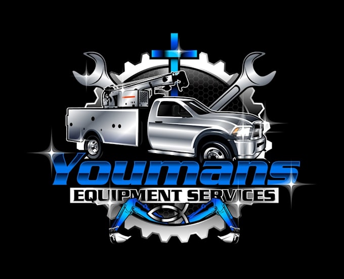do creative high quality heavy equipment logo