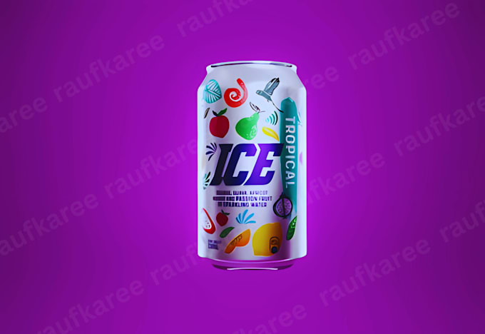 do 3d beverage animation 3d food product animation 3d bottle design cgi