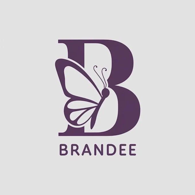 design a modern and elegant logo with a butterfly element