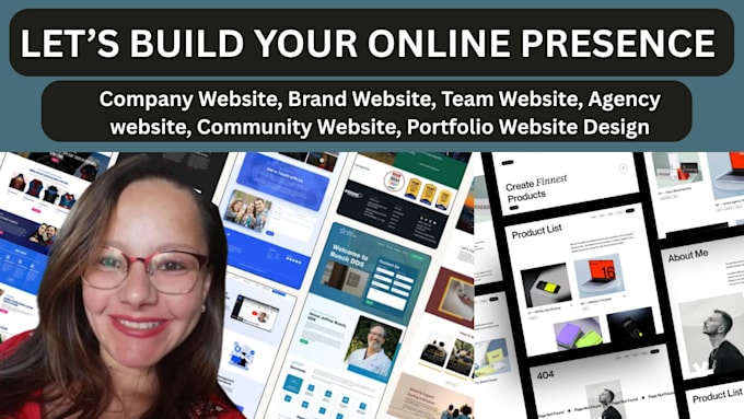design company website, brand website, team website, portfolio website redesign