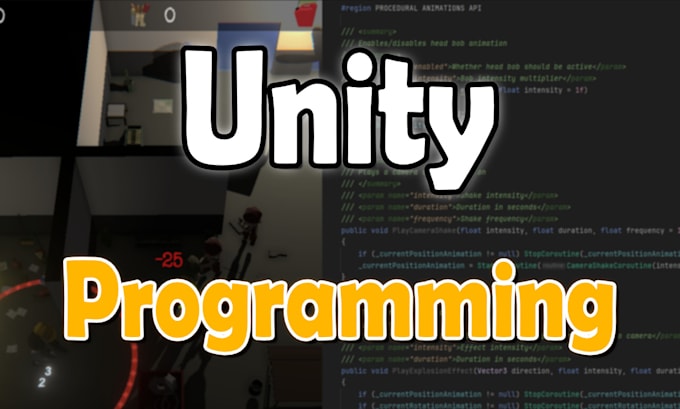 create any unity script and game mechanics for your game