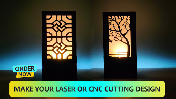 make cnc or laser cutting design for you