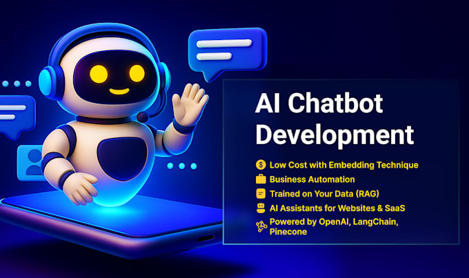 build ai chatbot, agent with llm, rag, for app, website, mvp