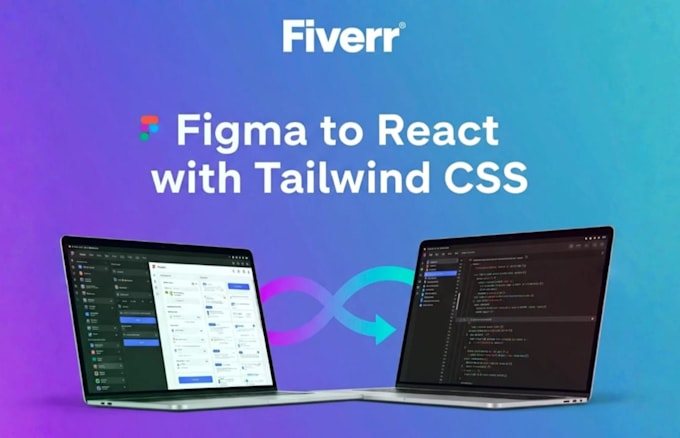 convert figma to responsive react website with clean code