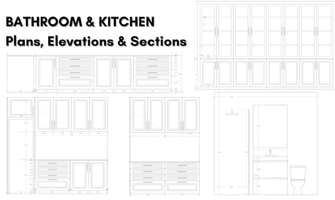 design your kitchen or bathroom layout and elevation plans