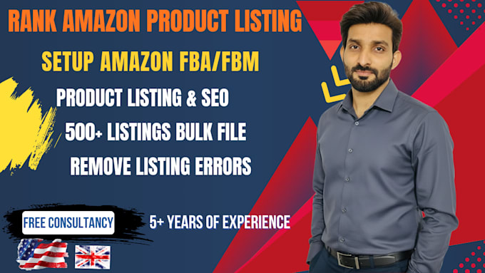 create amazon product listing, variation or fix amazon listing errors