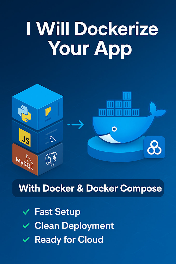 dockerize your app to a container and docker compose