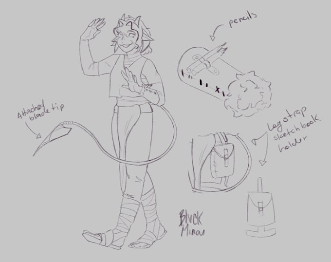 draw your character reference sheet