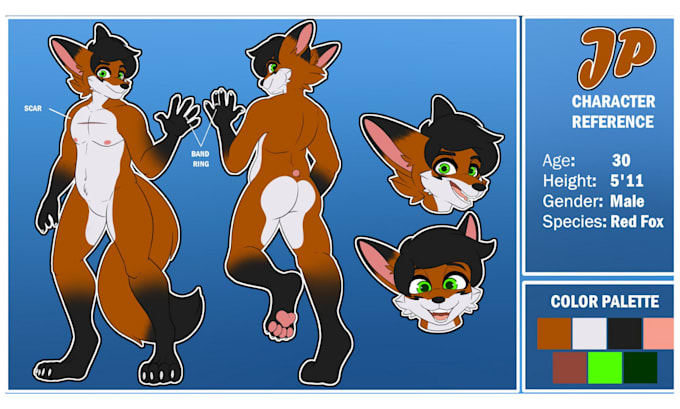 draw reference sheet, furry art, fursona, character sheet, nsfw furry ref sheet