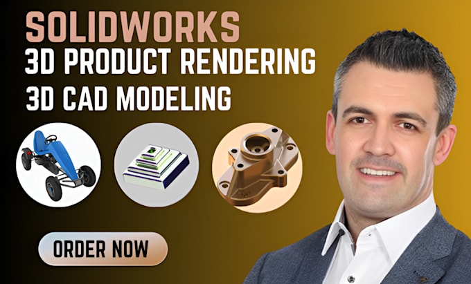 Create detailed 3d product models with cad design and professional ...