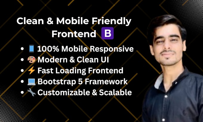 create a clean and mobile friendly frontend using bootstrap