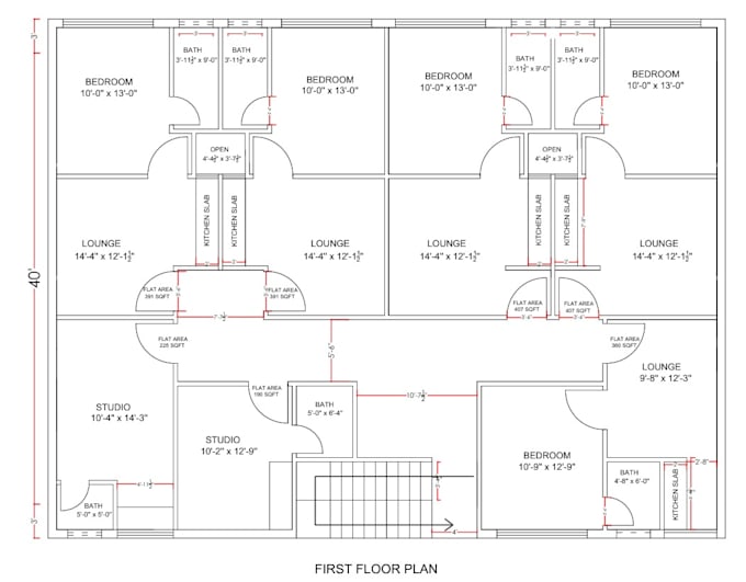 provide architectural drawings with detailed working drawings