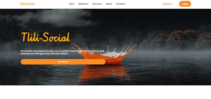 develop a modern responsive website