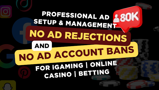 set up and manage your igaming facebook and google ad