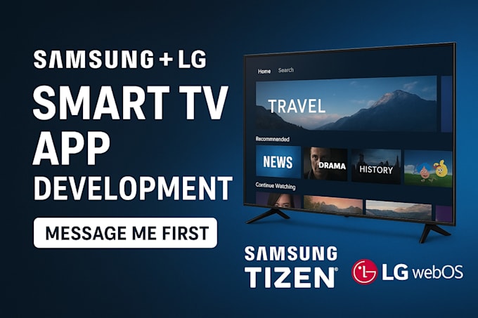 develop a samsung tizen or lg webos smart TV streaming app