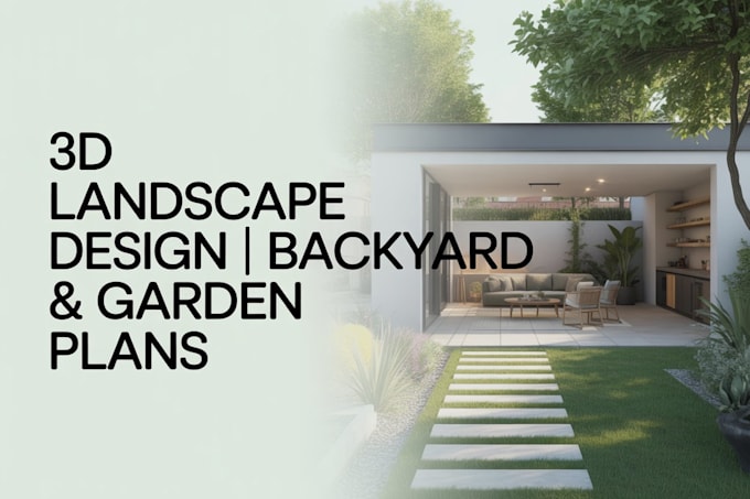 Create stunning 3d landscape design, backyard design and garden plans ...