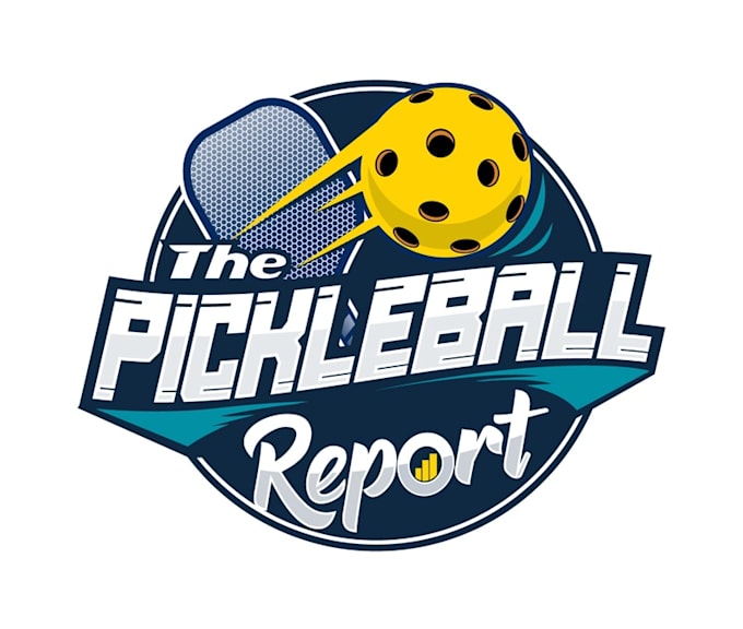 Pickleball Rackets Logo Design premium custom pickleball paddle and brand logo by Bonita ...