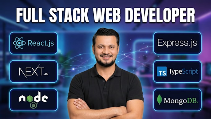 develop full stack web app using react js next js node js express js