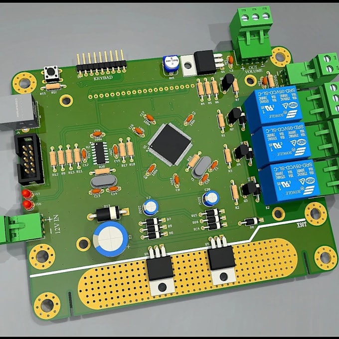 Design schematic and pcb in altium eagle pads kicad proyeus and ...