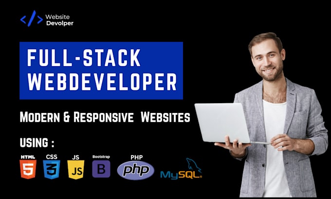 build responsive websites using HTML, CSS, js, bootstrap, PHP and mysql