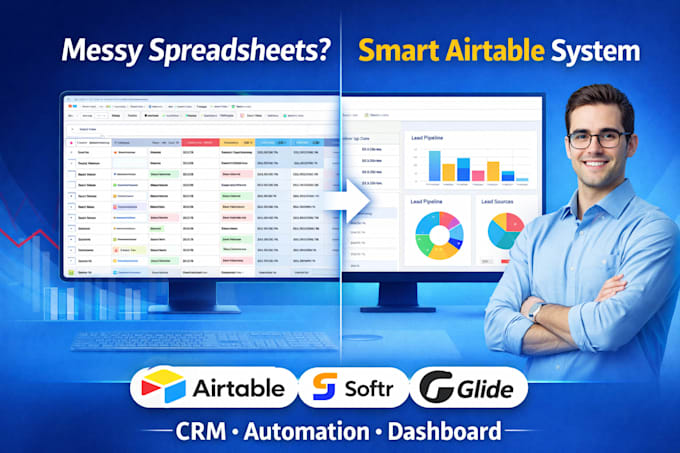 be your airtable, automation, database, glide, mobile app,  softr expert