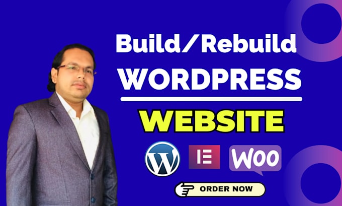 build or rebuild a wordpress website, business website