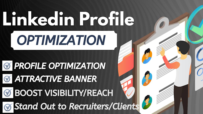 Optimize your linkedin profile and design attractive banner by ...