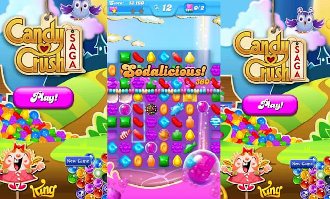 develop candy crush game, unity 2d game, mobile 2d game, match 3 unity game