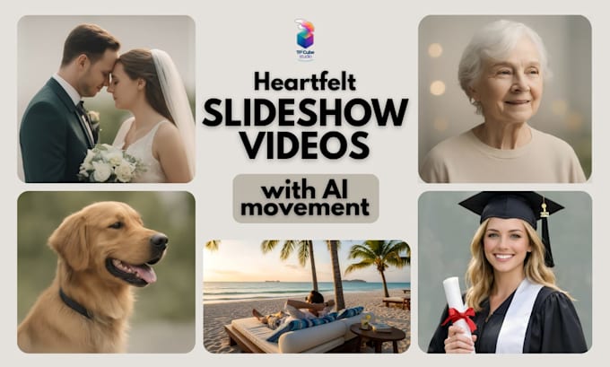 create ai powered heartfelt photo slideshow video