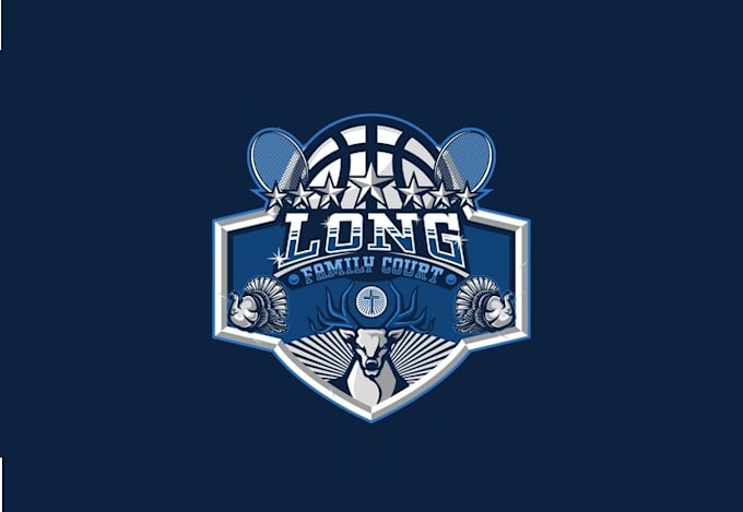 design professional basketball court logo