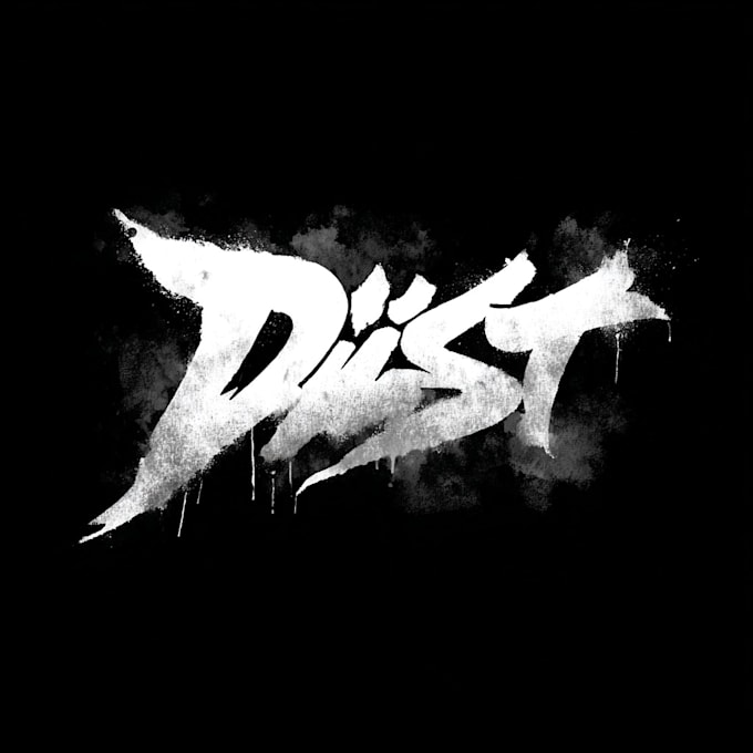 make graffiti tag with spray paint textures for your logo