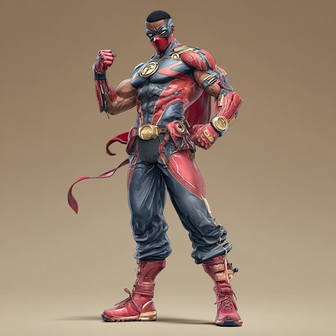 create your custom superhero character in comic style