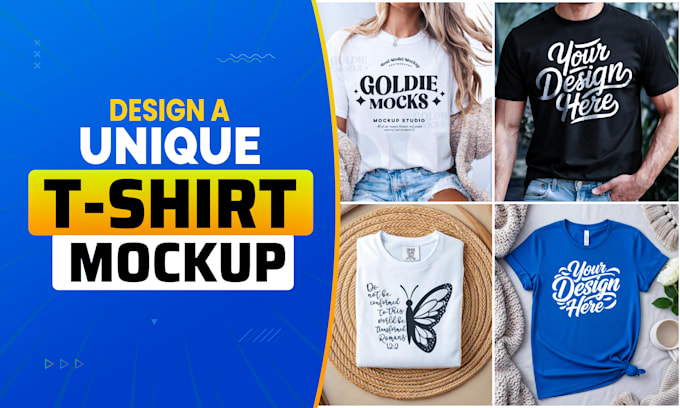create t shirt mockup, tshirt video mockup, and 3d mockups