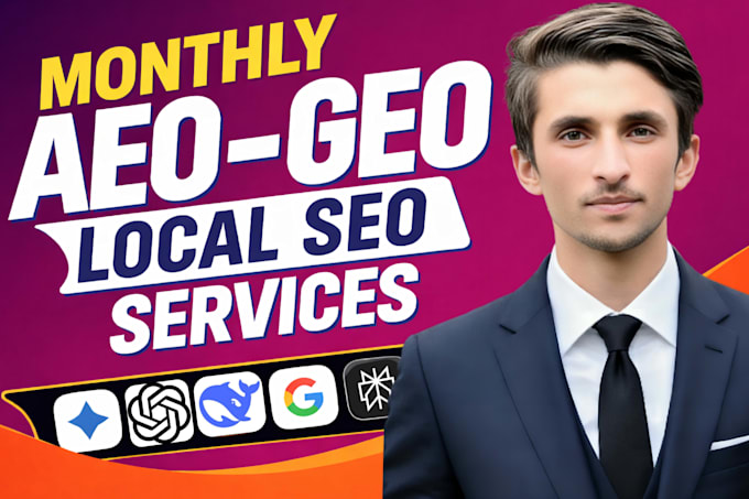 do monthly local SEO with GEO, aeo, and aio for google ai and voice search