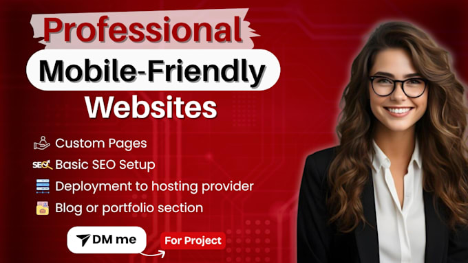build business website design and website development as full stack developer