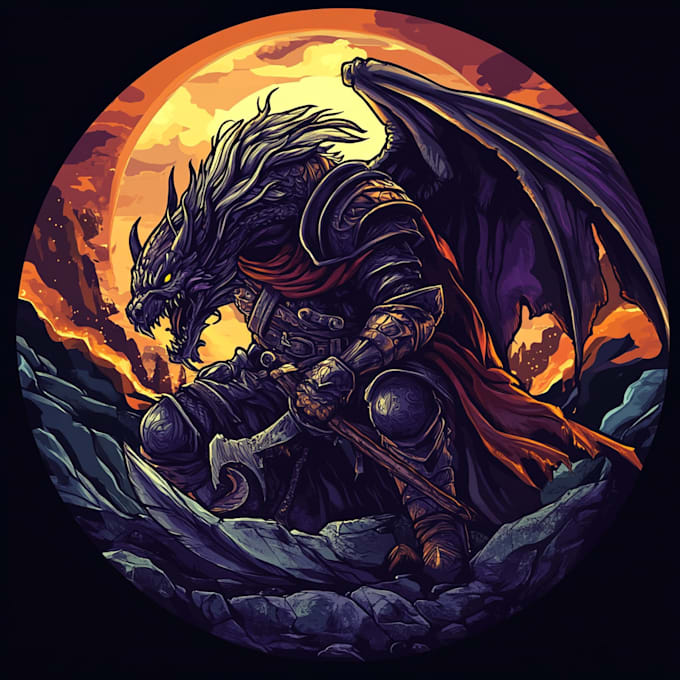 custom fantasy game logo